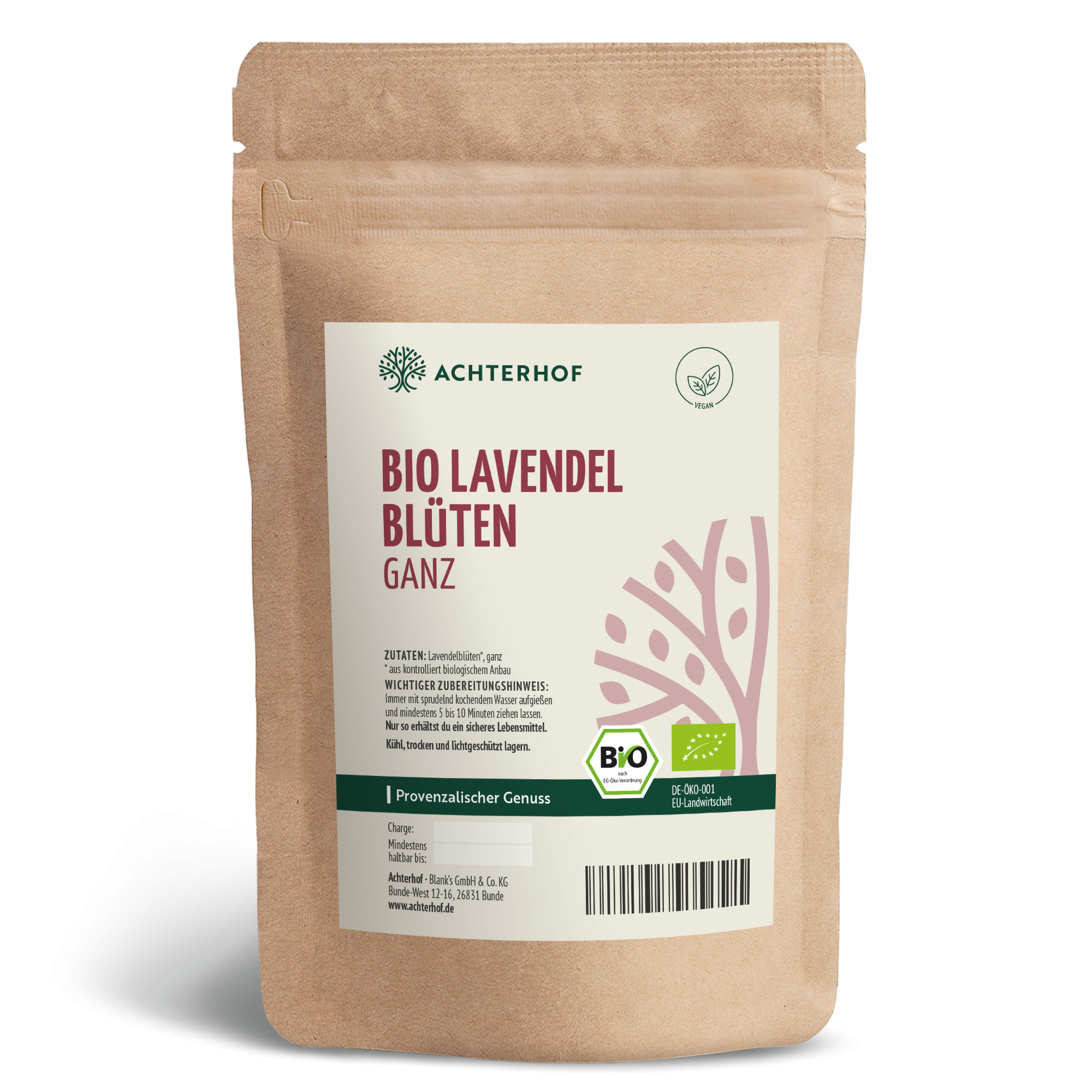 Lavendelblüten ganz Bio (250g)