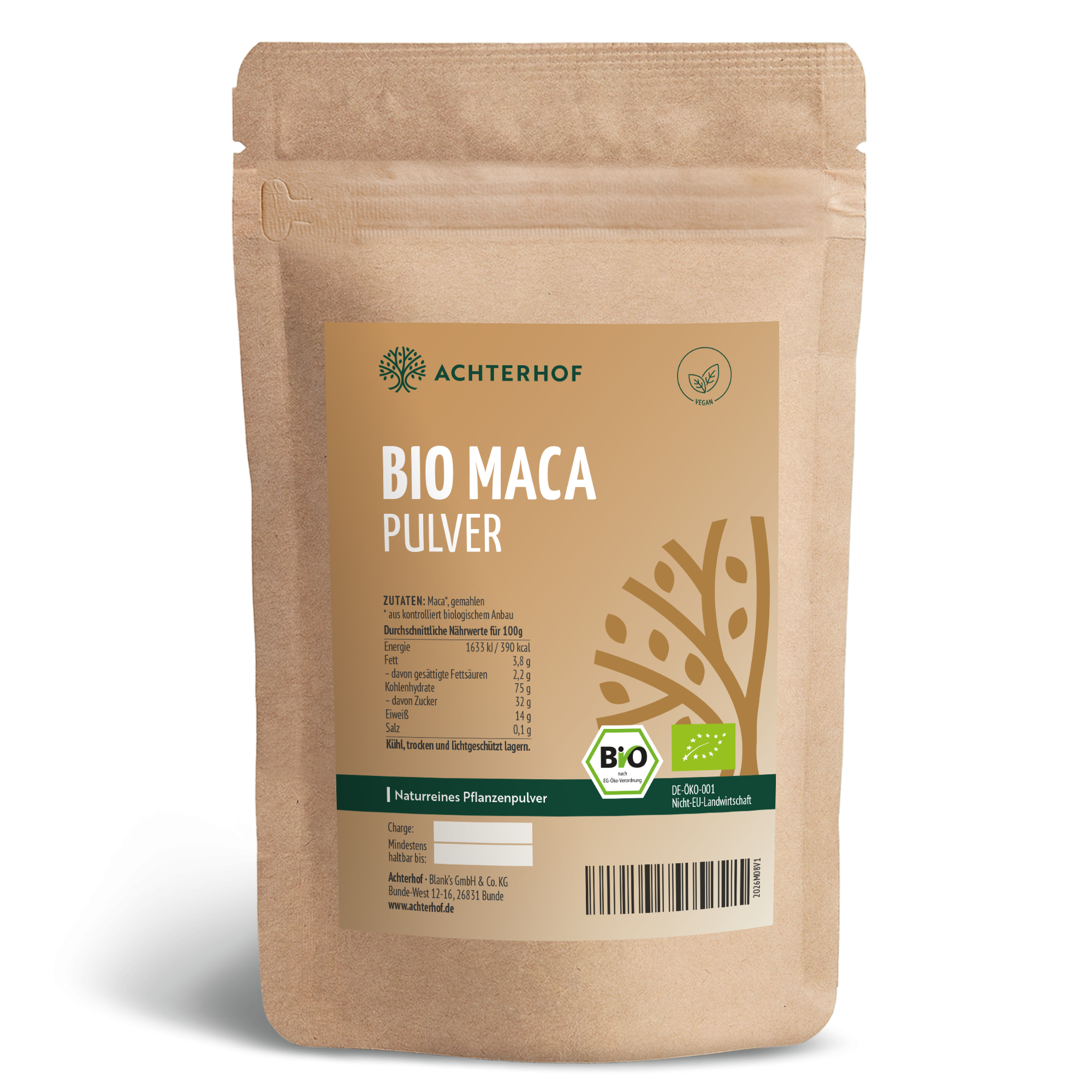 Maca Pulver Bio (500g)