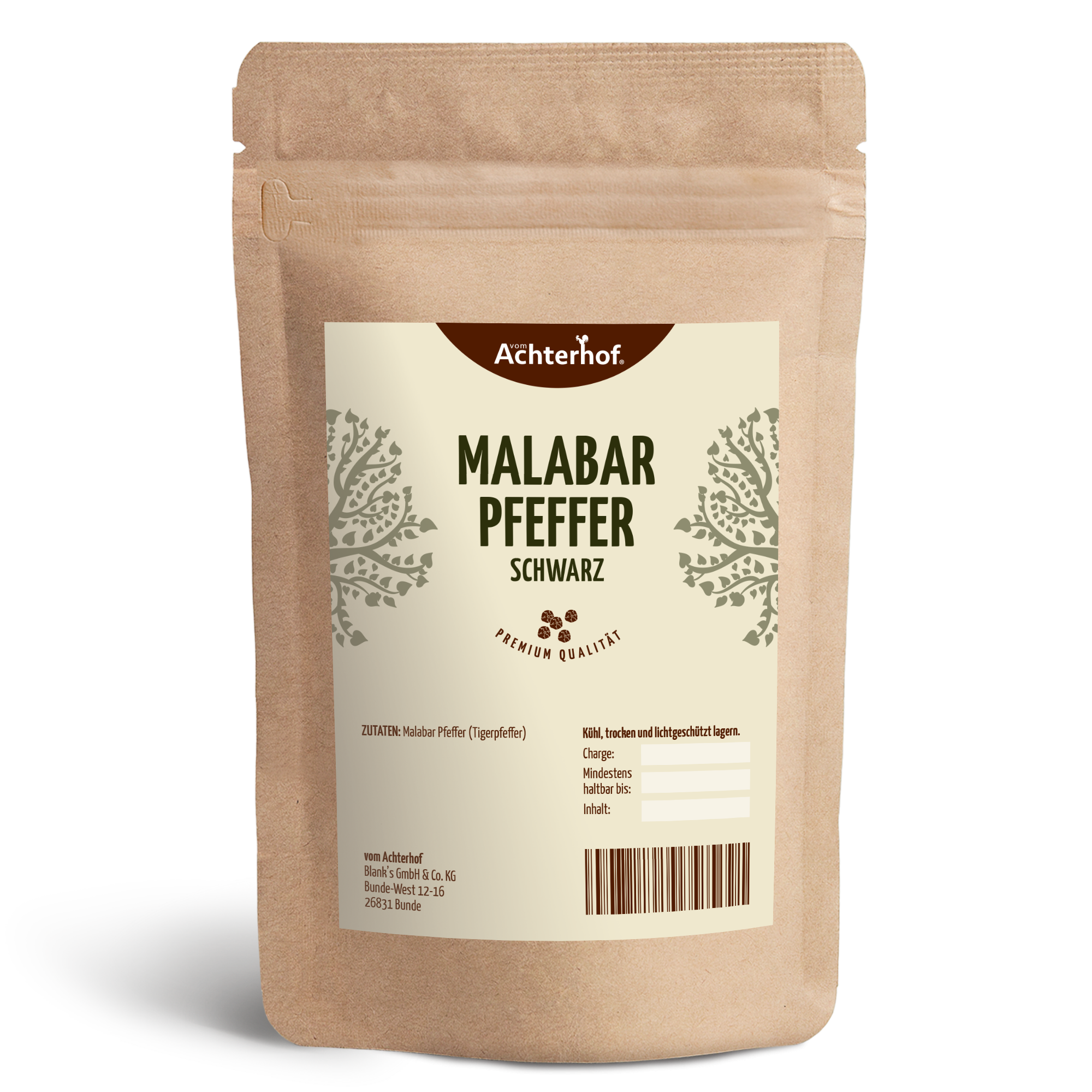 Malabar Pfeffer schwarz ganz (250g)