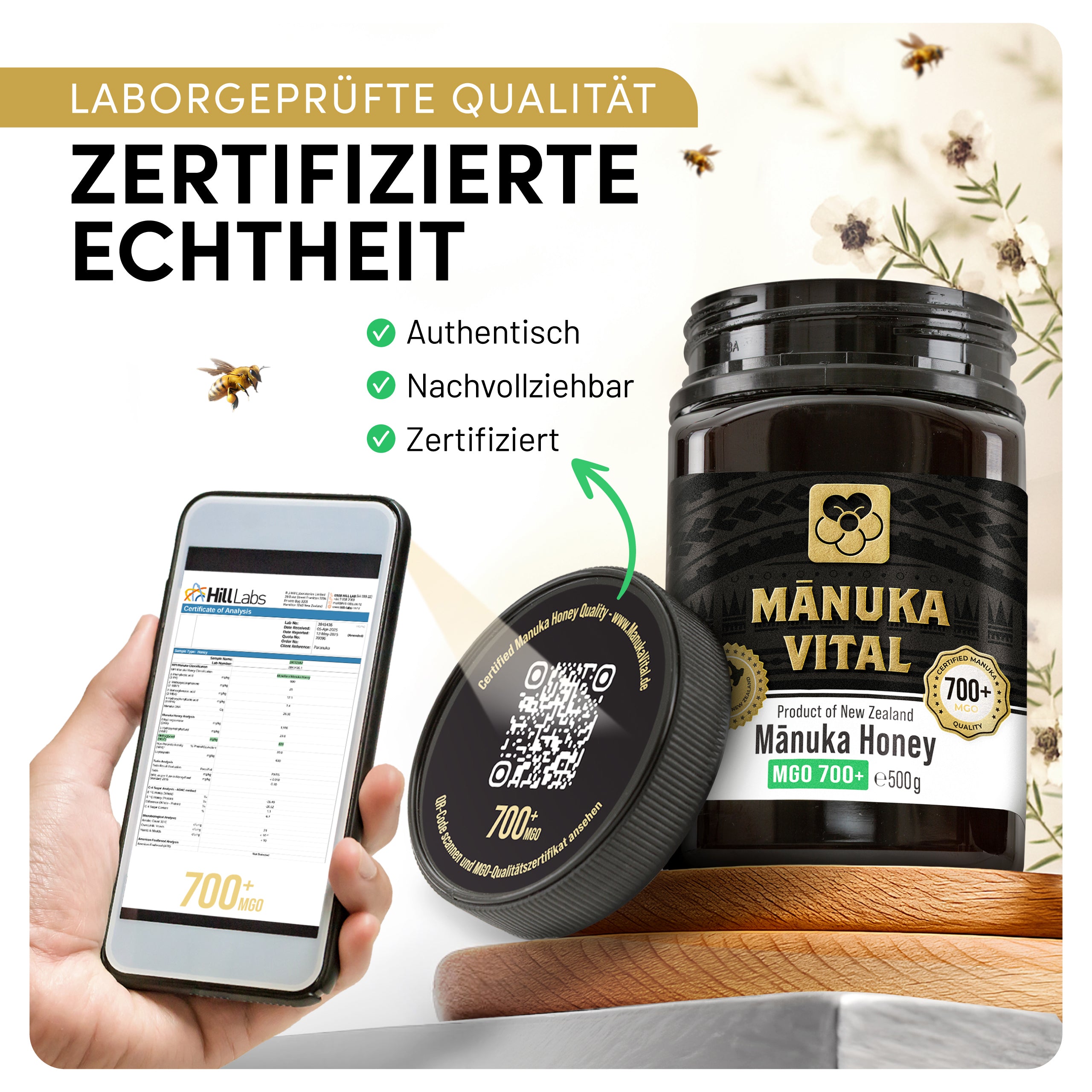 Manuka Vital Honig MGO 700+ (500g)