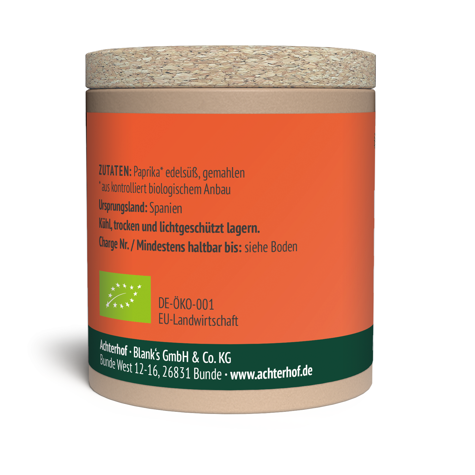 Bio Paprika edelsüß gemahlen Bio (50g)