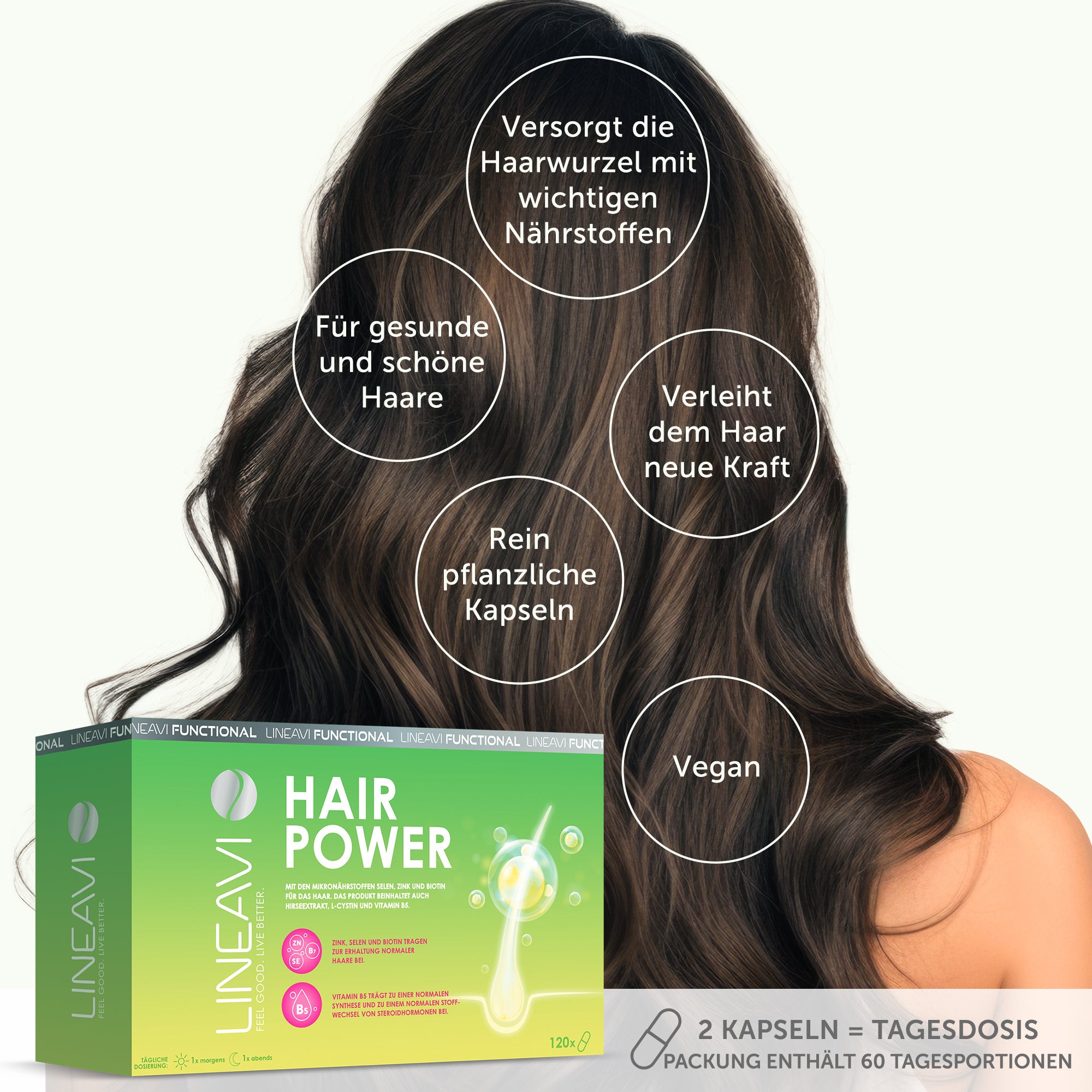 Haarkraft 2-Monatspackung (120 Kapseln)