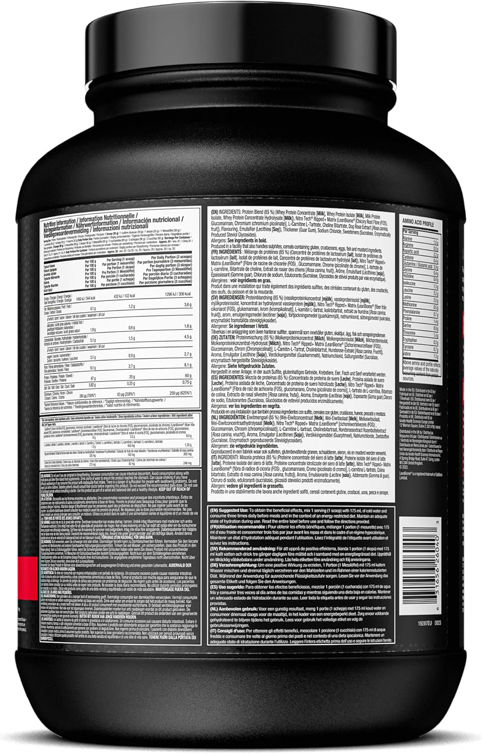 Performance Series Nitro-Tech Ripped French Vanilla Swirl (1806g)