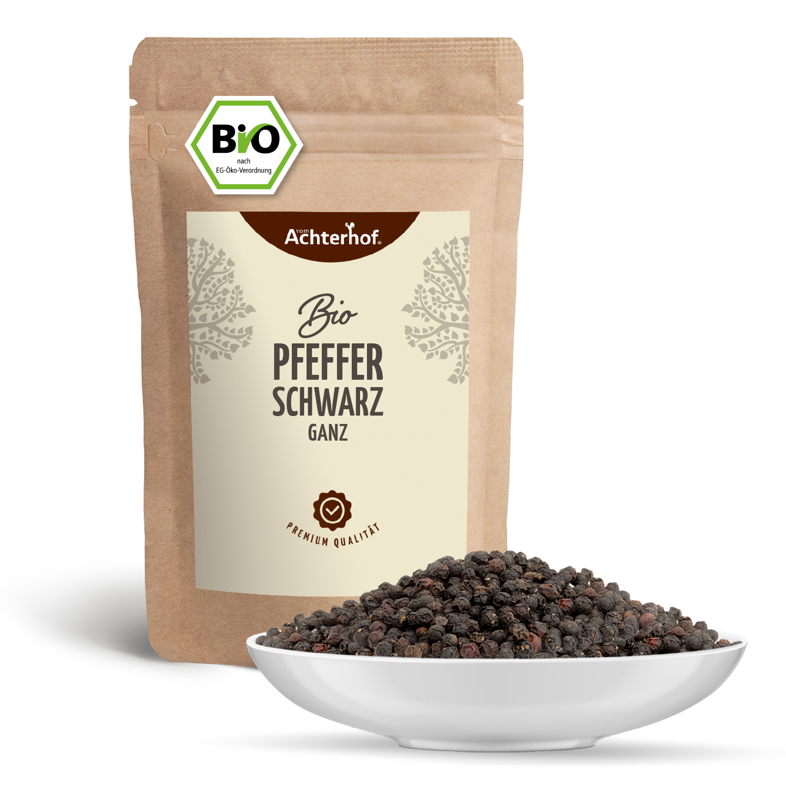 Pfeffer schwarz ganz Bio (500g)