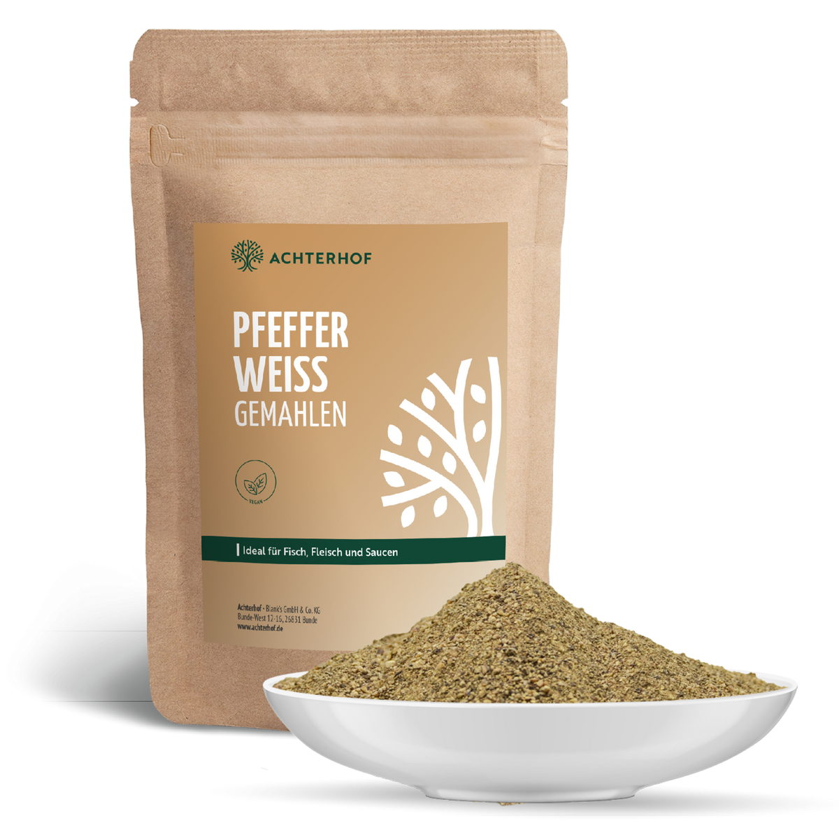 Pfeffer weiß gemahlen (250g)
