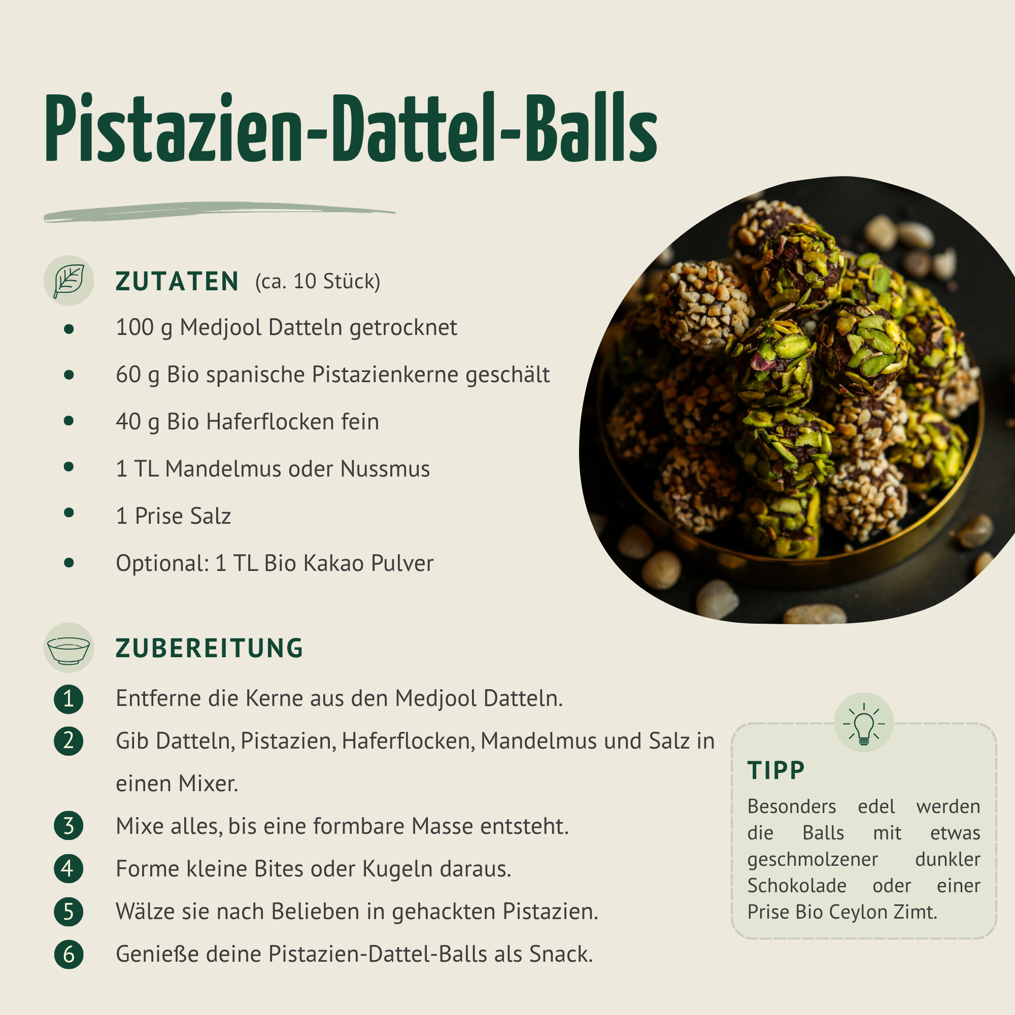 Bio spanische Pistazienkerne geschält (500g)
