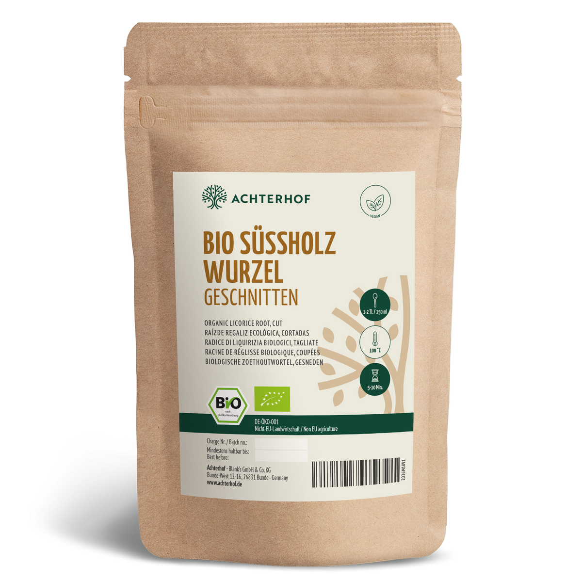 Süßholzwurzel geschnitten Bio (500g)