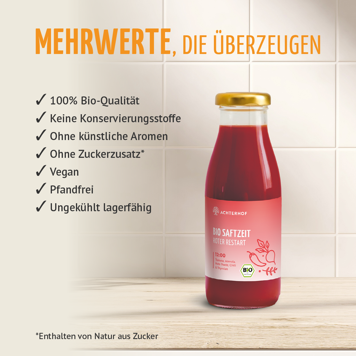 Saftzeit Bio Fastenkur 5 Tage (30 Flaschen)