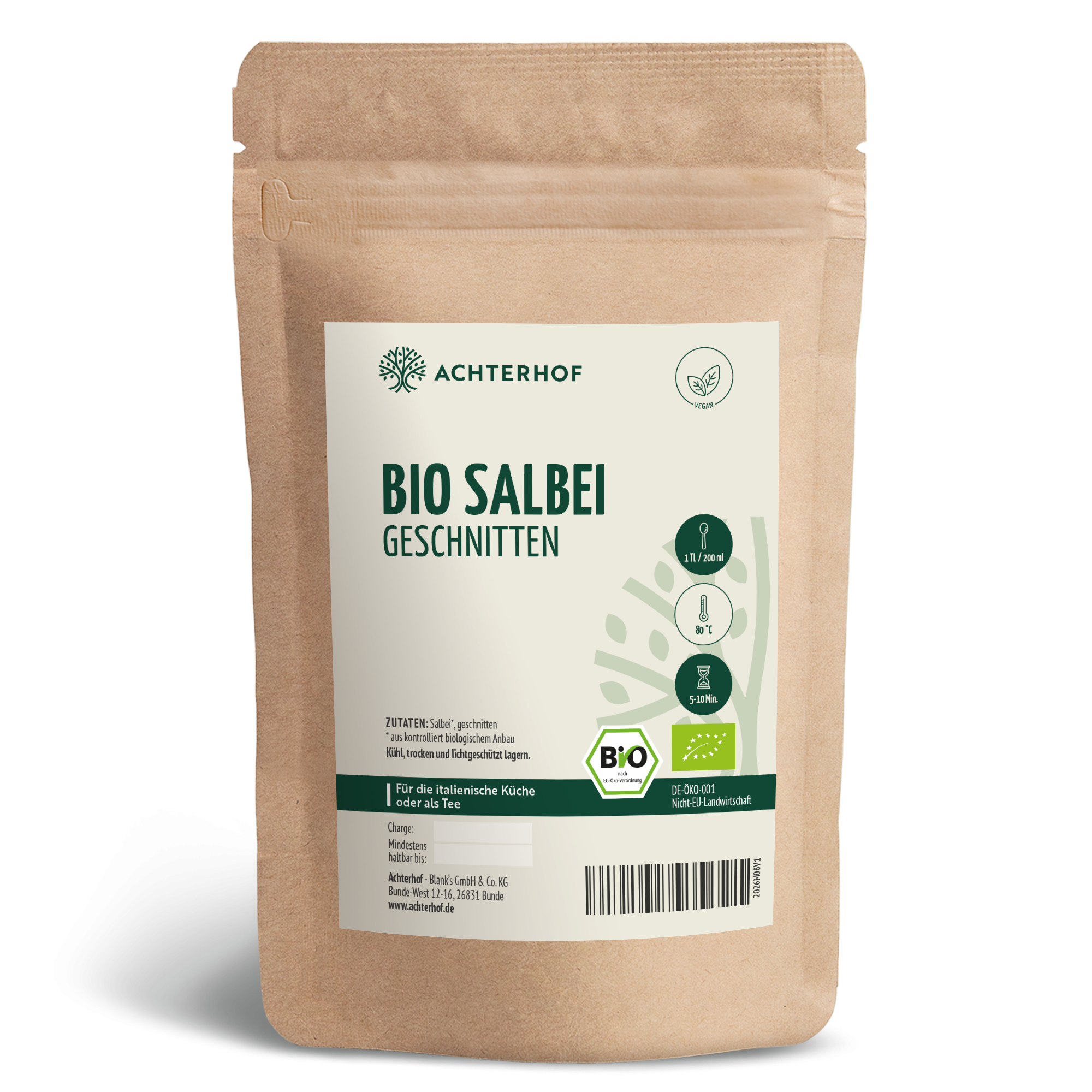 Salbei geschnitten Bio (1000g)