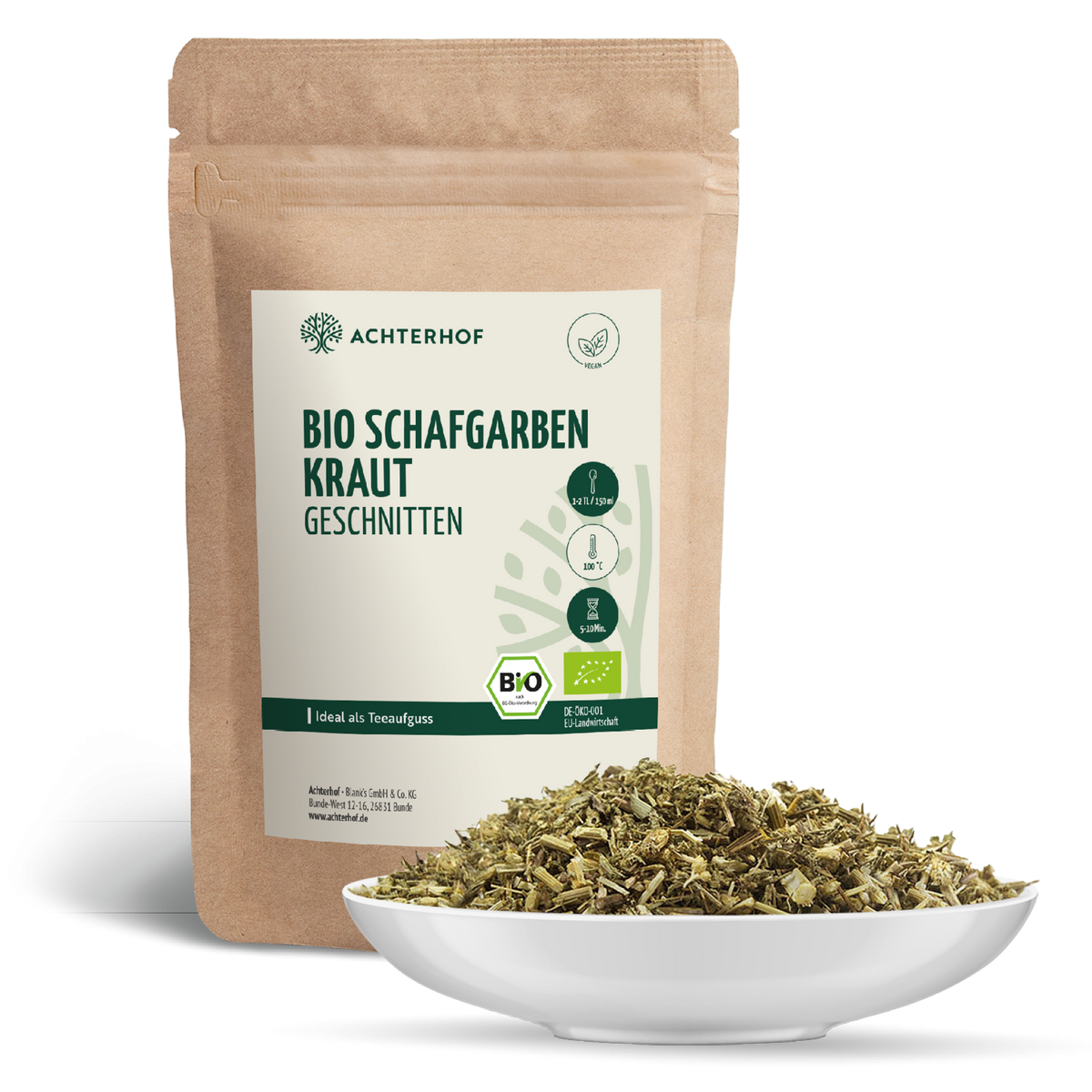 Bio Schafgarbenkraut geschnitten (500g)