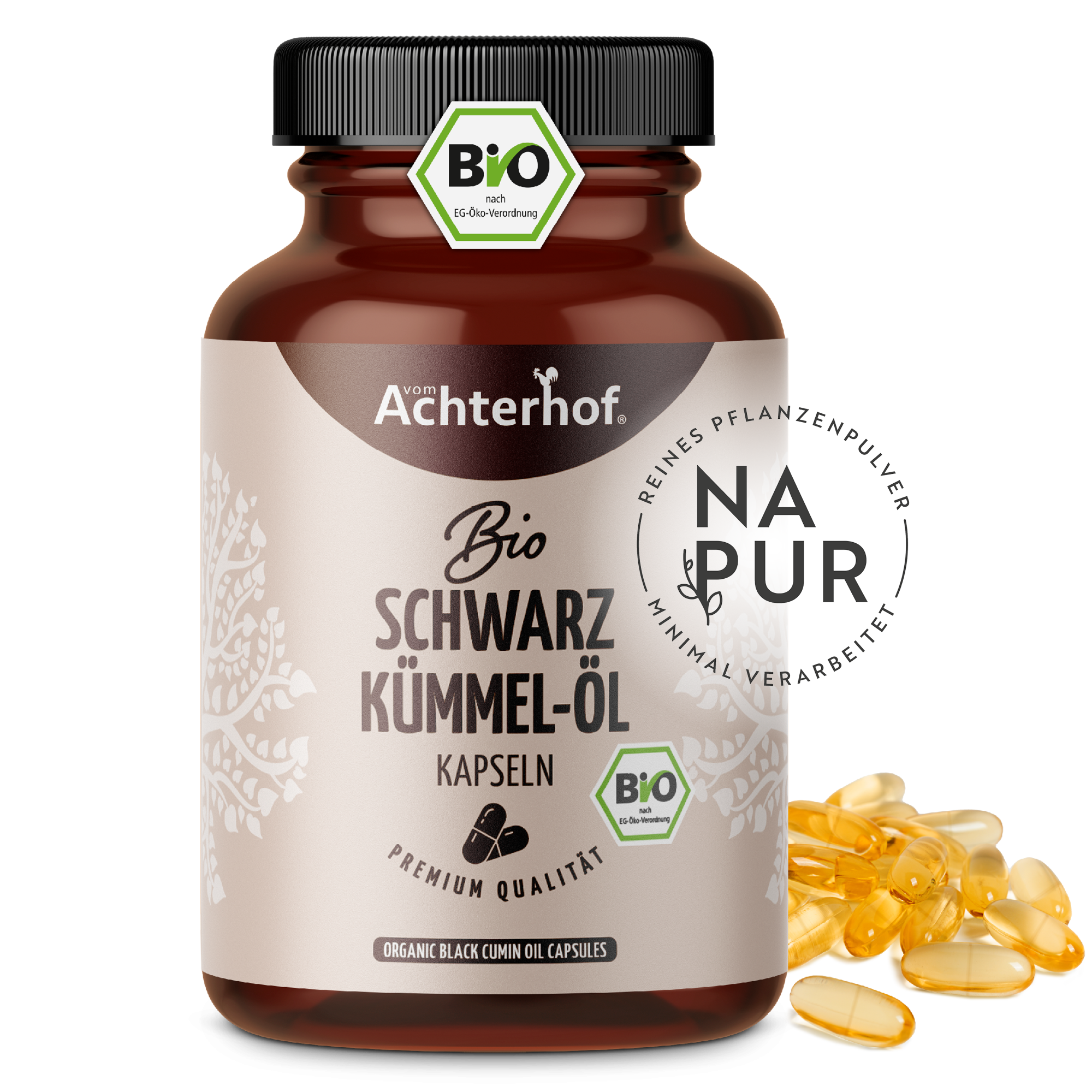 Bio Schwarzkümmel-Öl Kapseln (220 Kapseln)