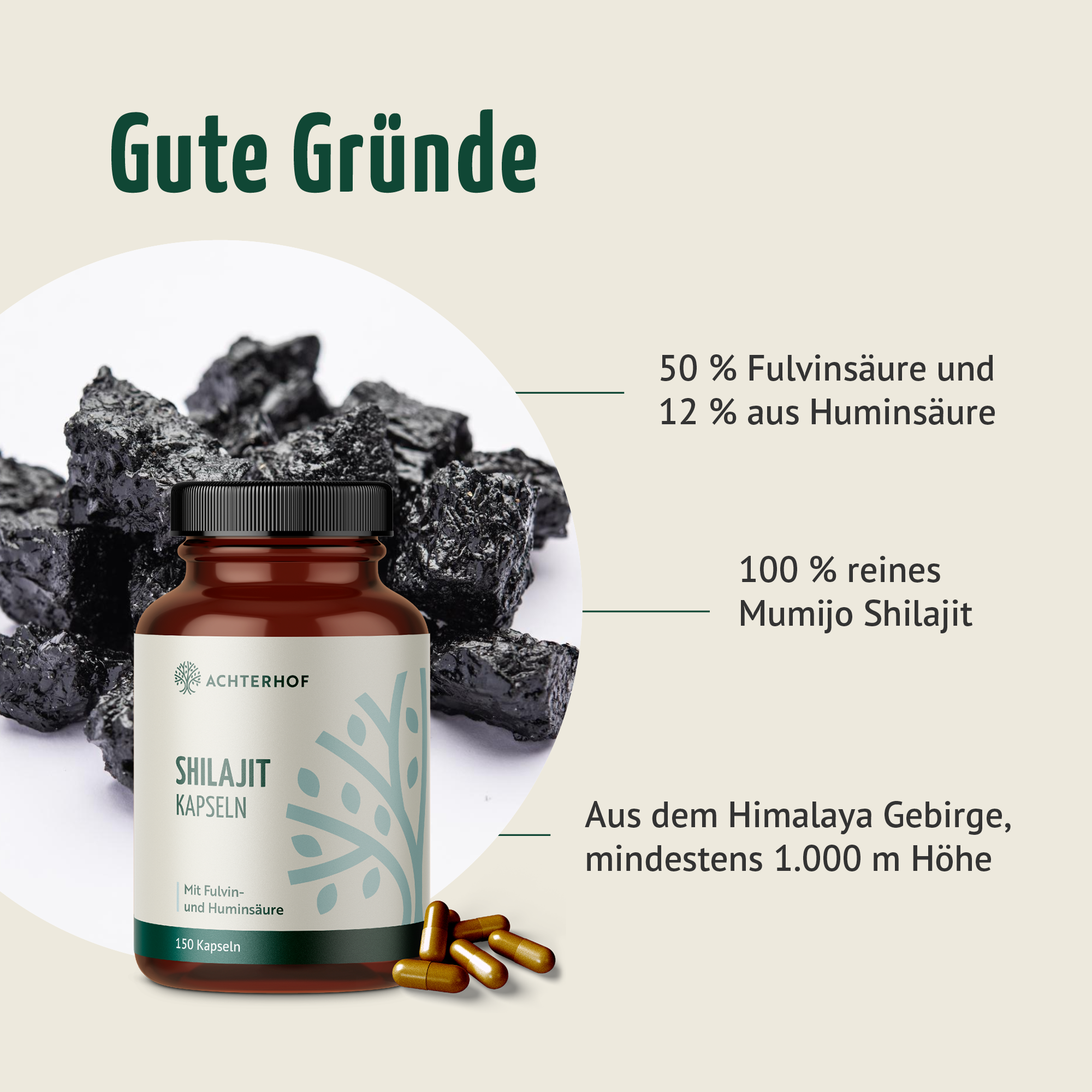 Shilajit Kapseln (150 Kapseln)