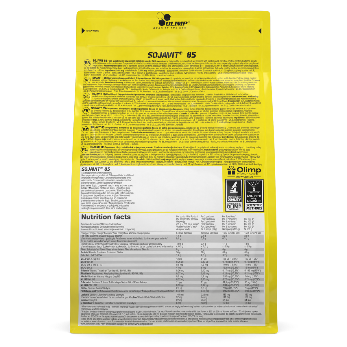 Sojavit 85 Neutral (700g)