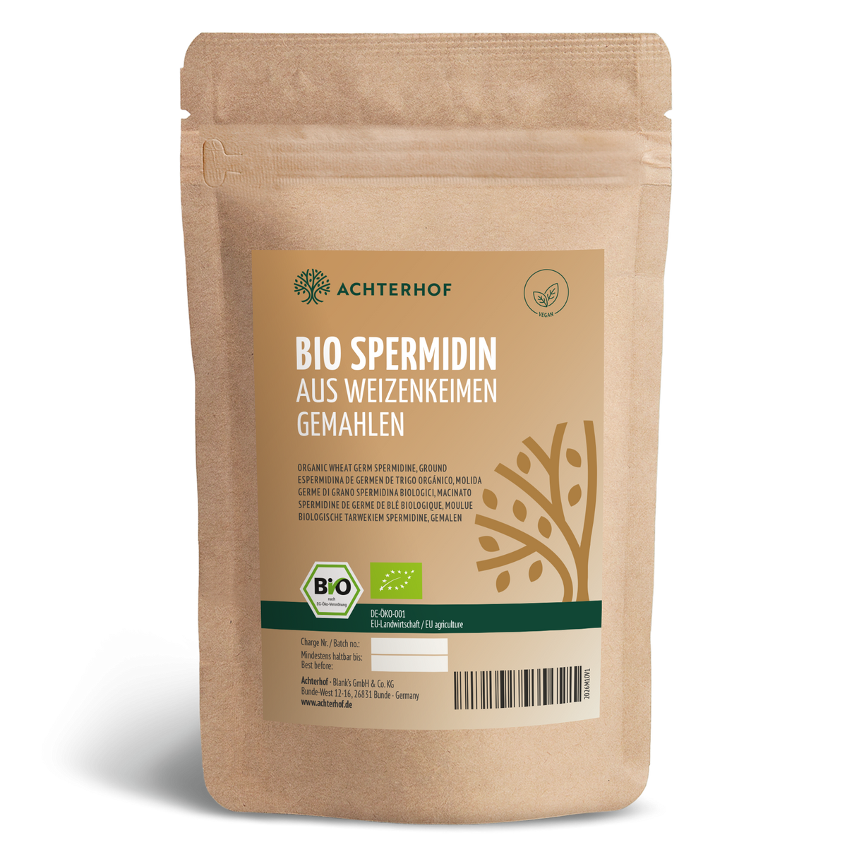 Spermidin aus Weizenkeimen Bio (250g)