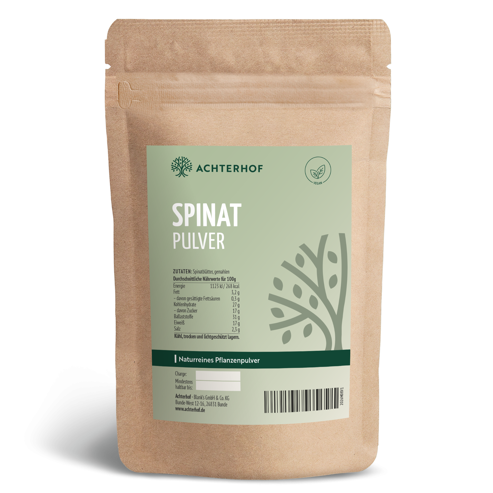 Spinat Pulver (500g)