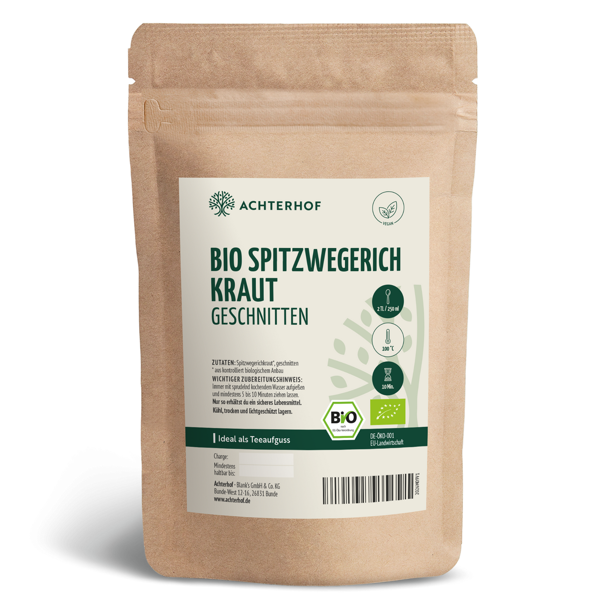 Spitzwegerichkraut geschnitten Bio (250g)