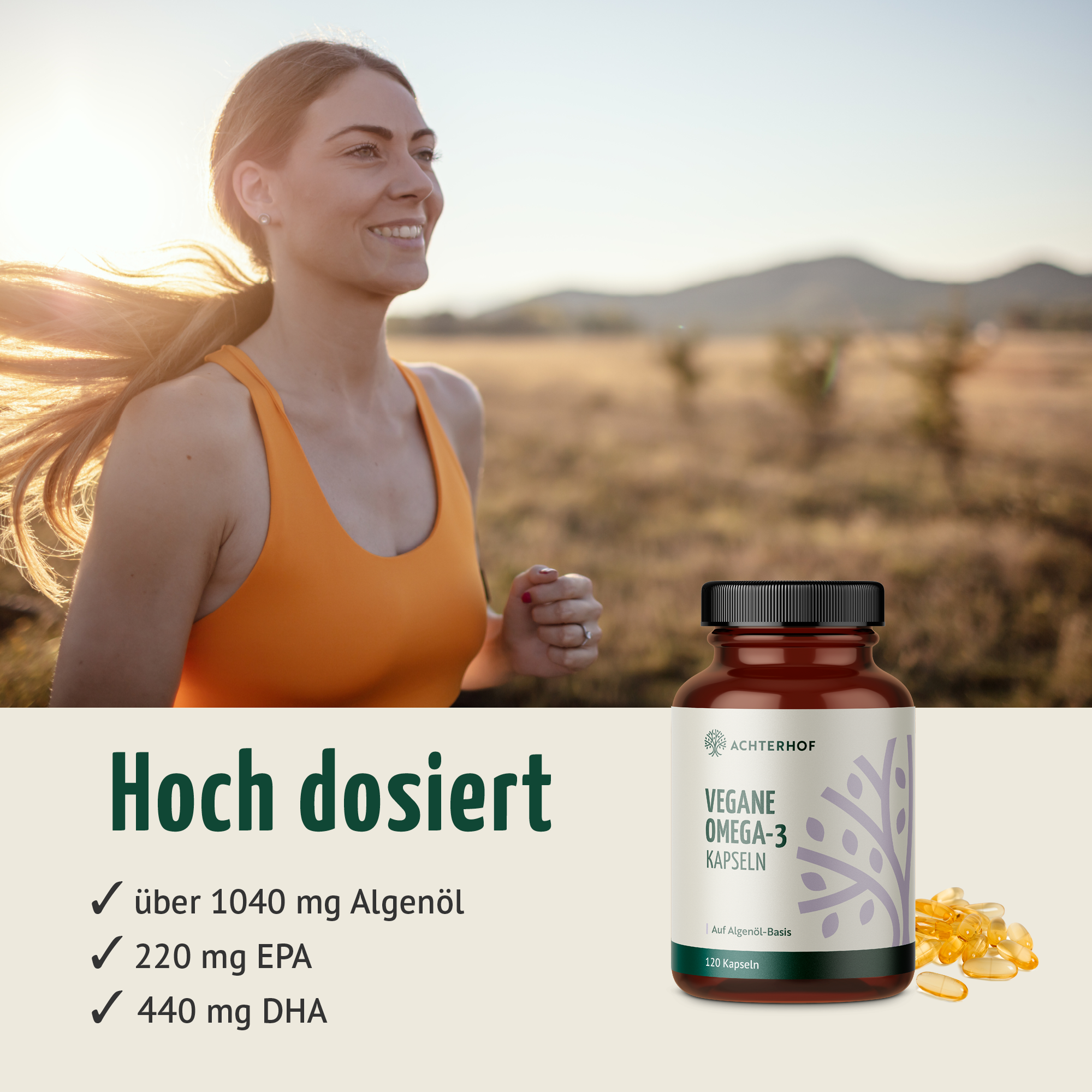 Vegane Omega-3 Kapseln (120 Kapseln)