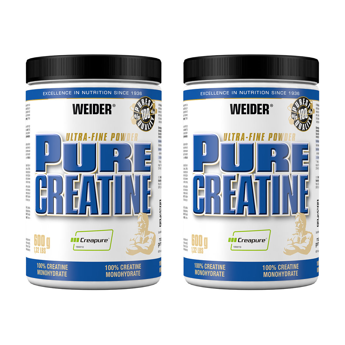 2x Pure Creatine (2x600g)