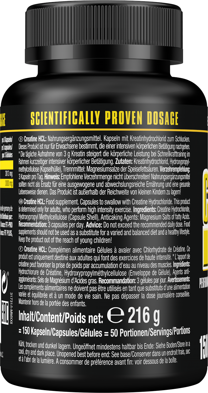 Creatine HCL (150 Kapseln)